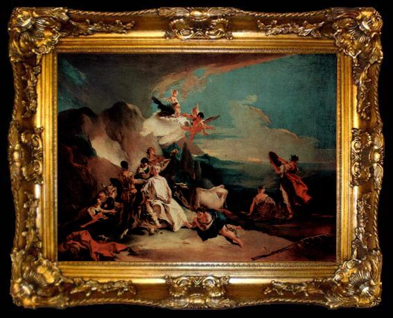 framed  Giovanni Battista Tiepolo Der Raub der Europa, ta009-2